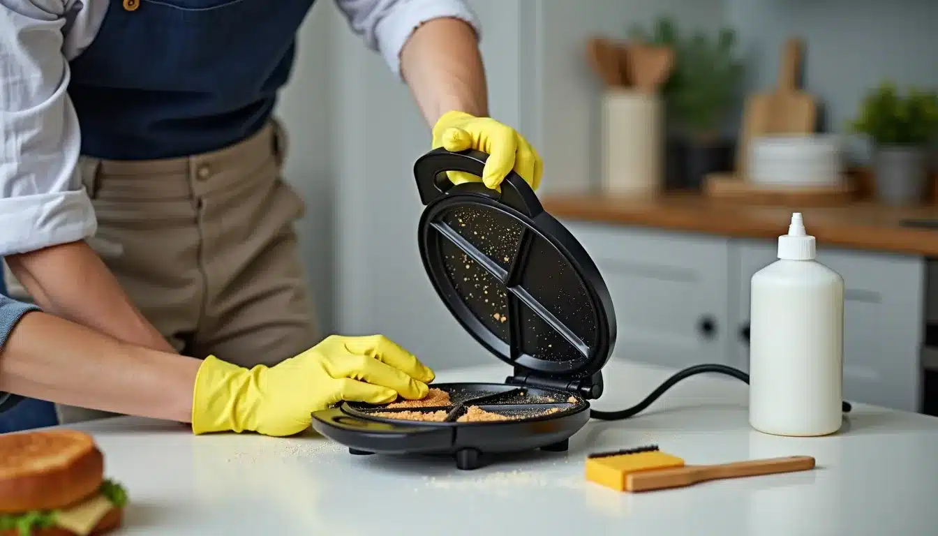 cleaning sandwich maker kitchen