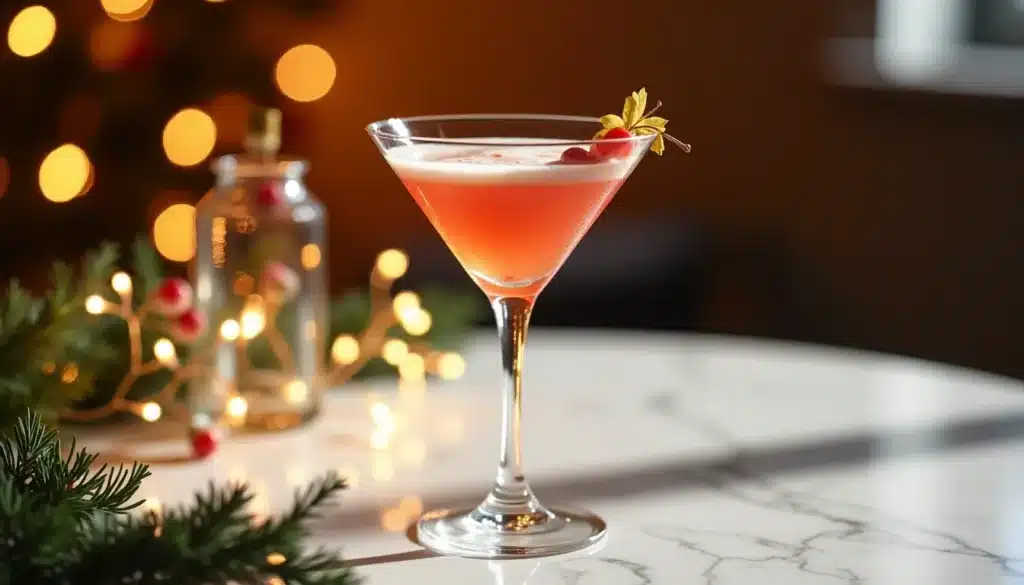 cocktail cosmopolitan martini festif