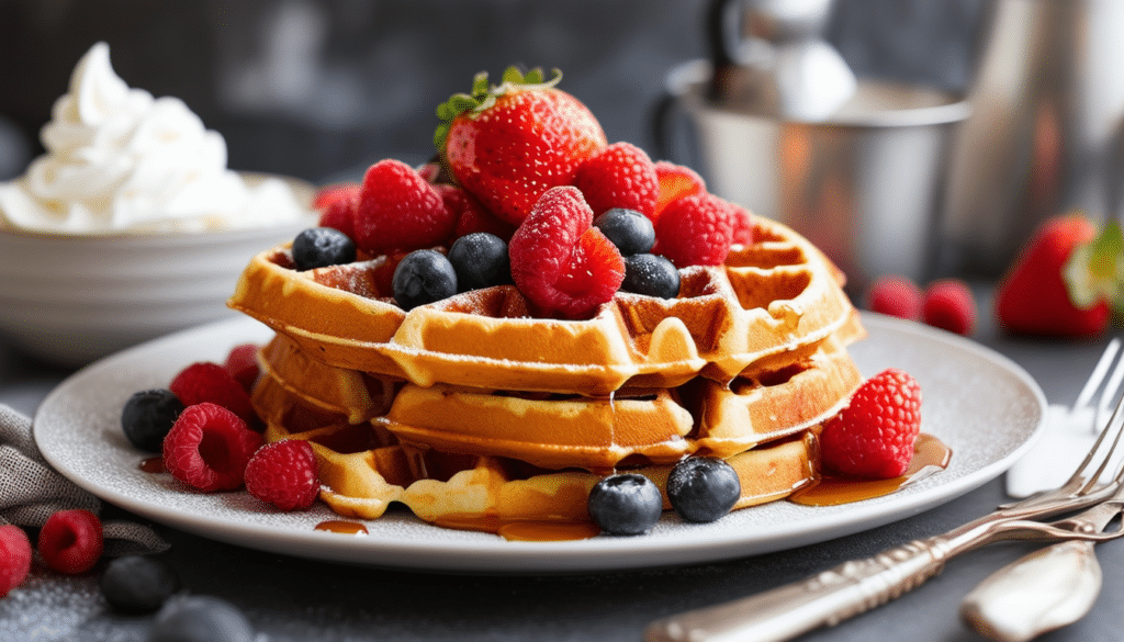 découvrez la recette simple pour préparer des gaufres moelleuses comme au restaurant en seulement 5 étapes faciles. régalez-vous avec ces délicieuses gaufres idéales pour le petit-déjeuner ou le goûter.