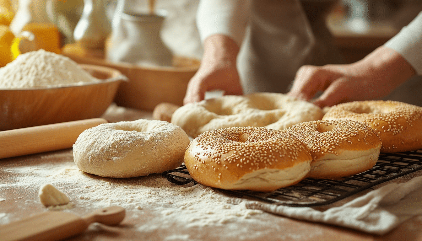 découvrez notre guide étape par étape pour réaliser le bagel complet parfait en seulement 5 étapes simples. optimisez votre préparation avec des astuces pratiques et savourez un bagel moelleux et savoureux fait maison.