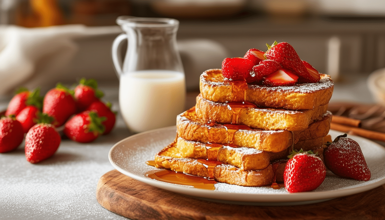 plongez dans l'univers gourmand du pain perdu avec notre recette secrète ! en seulement 5 étapes faciles, transformez des tranches de pain en un délice sucré irrésistible. parfait pour le petit-déjeuner ou le dessert, cette recette rapide ravira vos papilles et émerveillera vos invités.