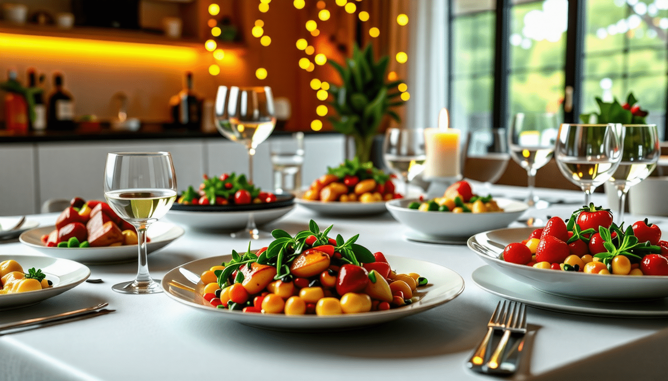 découvrez des dîners gourmands en un temps record avec nos recettes express ! impressionnez vos invités grâce à des plats savoureux et rapides à préparer, alliant qualité et originalité. transformez vos soirées en moments inoubliables sans passer des heures en cuisine.