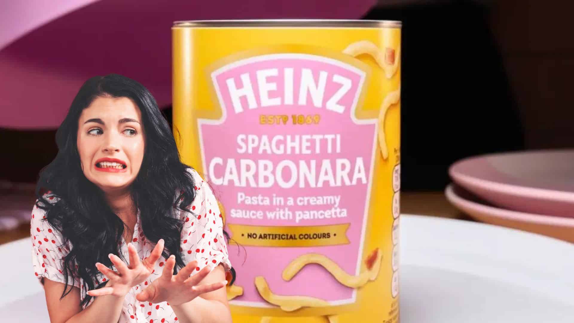 heinz ose vendre des carbonaras en conserve (les vais italiens sont furax)