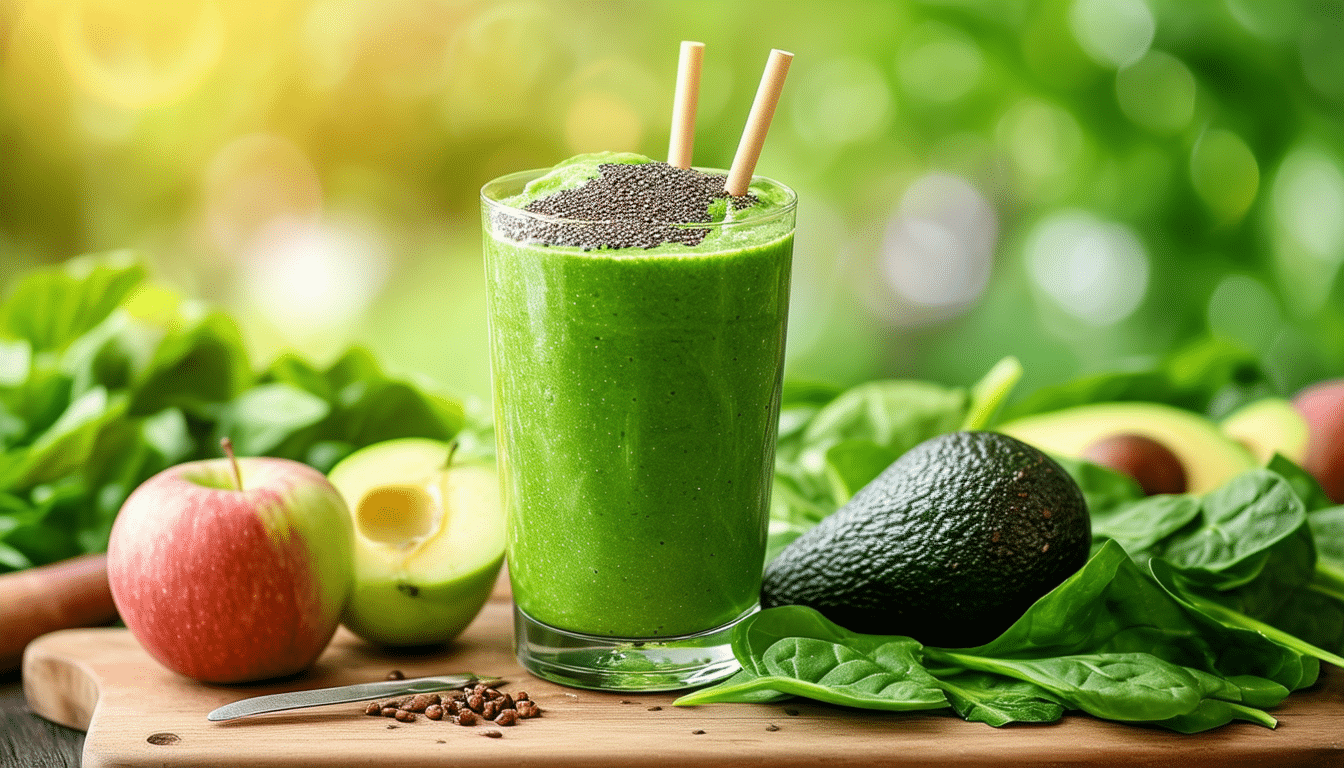découvrez la recette secrète du smoothie vert qui va transformer votre santé ! plein de nutriments et de saveurs, ce mélange revitalisant est facile à préparer et vous aidera à atteindre vos objectifs bien-être. ne manquez pas cette opportunité de changer votre routine santé !