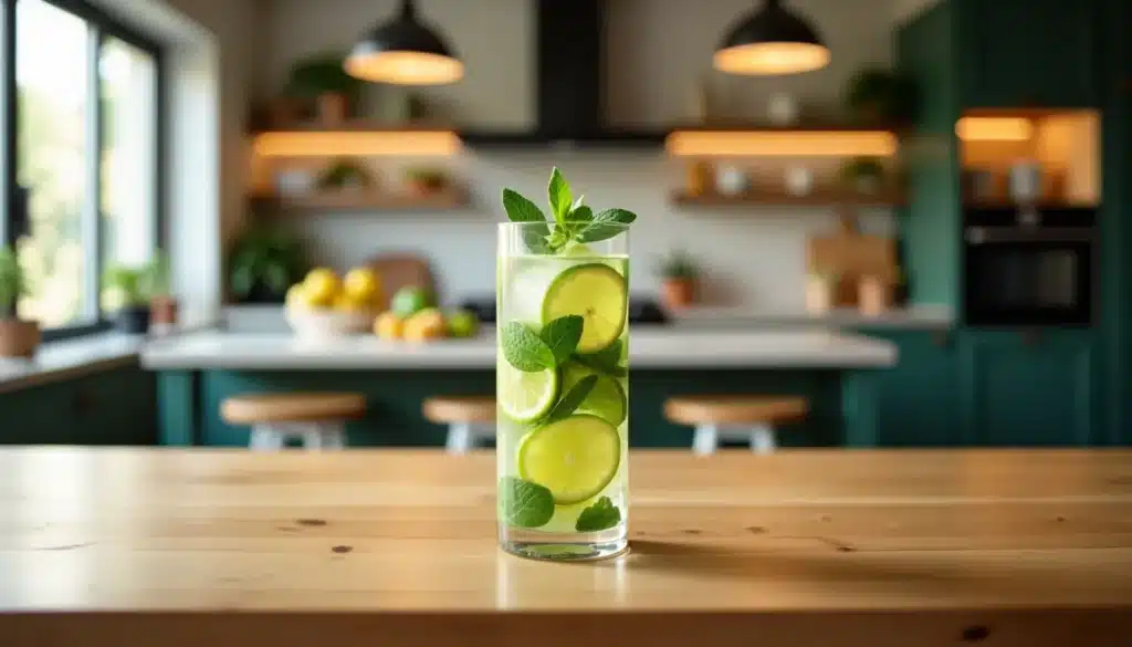 mojito parfait table bois