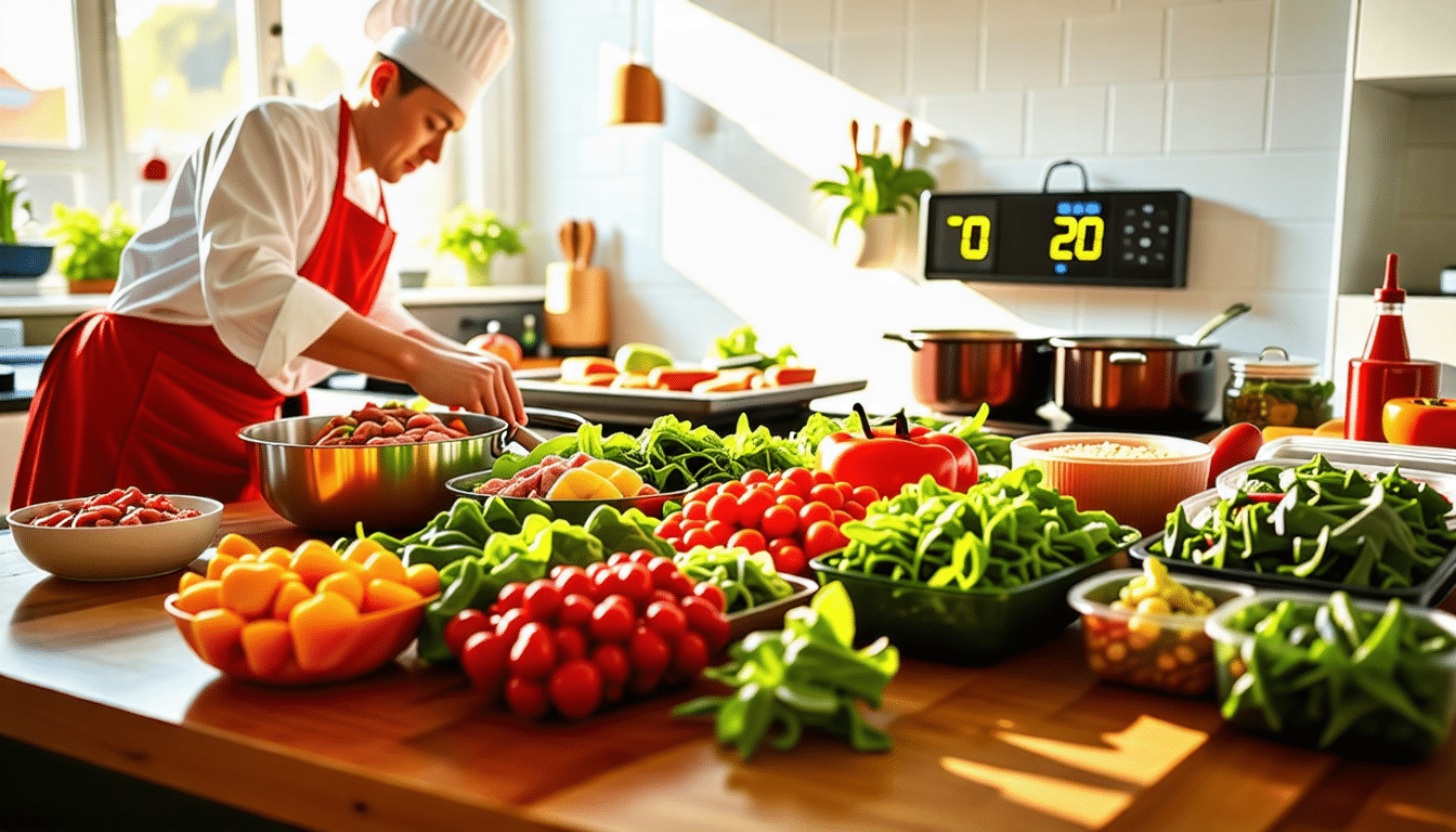 découvrez comment préparer des repas savoureux pour une semaine en seulement 2 heures. simplifiez votre quotidien culinaire avec des recettes rapides et délicieuses, et profitez de plus de temps pour vous!