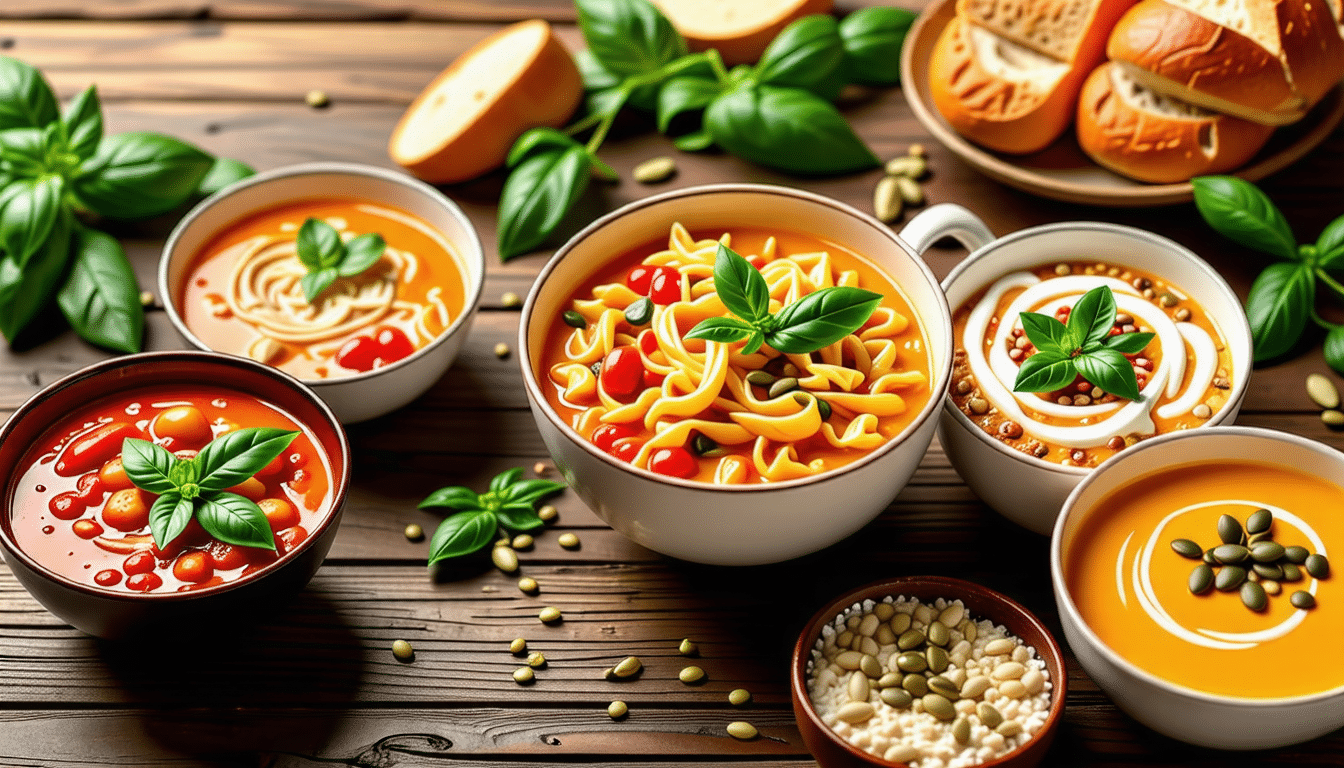 découvrez des recettes de soupes réconfortantes qui réchauffent le cœur et l'âme. savourez la chaleur dans chaque cuillère avec des ingrédients savoureux et des combinaisons uniques, parfaites pour les soirées fraîches ou les moments de convivialité en famille.