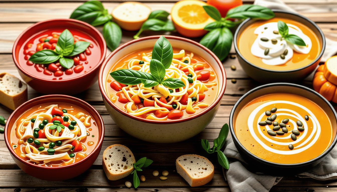découvrez nos délicieuses recettes de soupes réconfortantes qui réchaufferont votre cœur et votre corps. chaque cuillère vous transporte dans un monde de saveurs réconfortantes. idéal pour les soirées fraîches, ces soupes gourmande vous apporteront chaleur et plaisir.