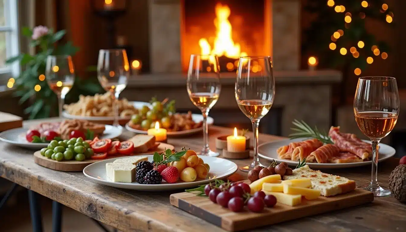 table hivernale aperitifs fetes
