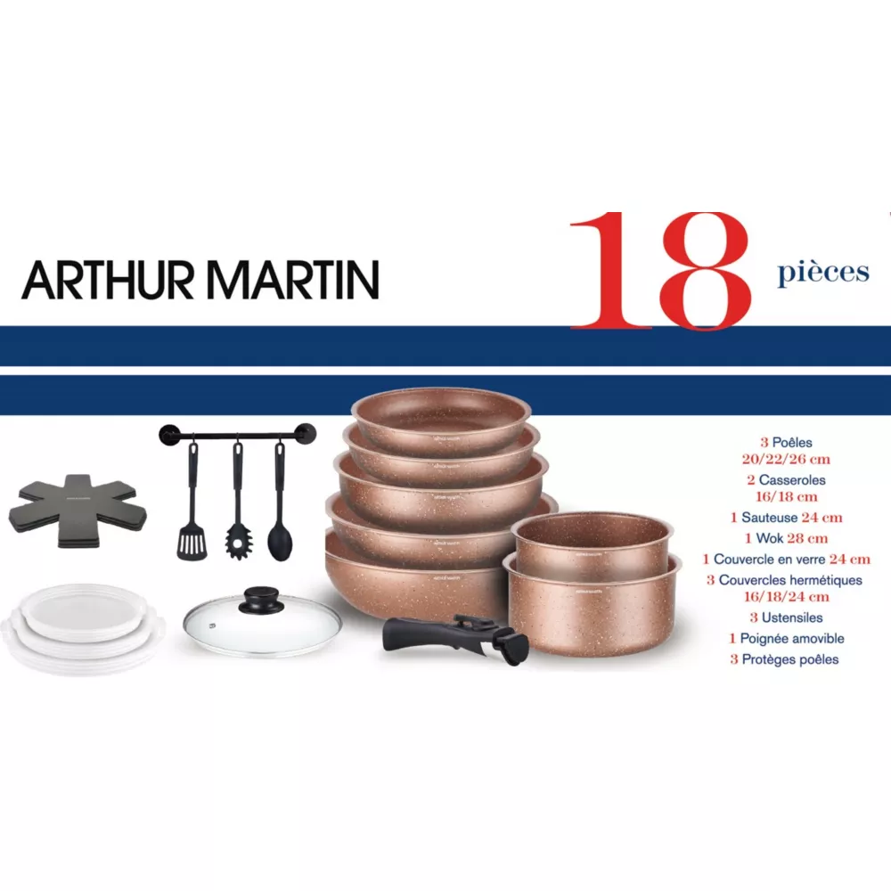 batterie de cuisine Arthur Martin