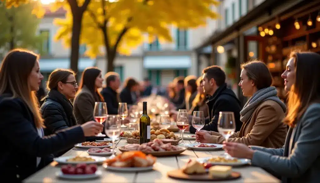 bordeaux automne festif vin