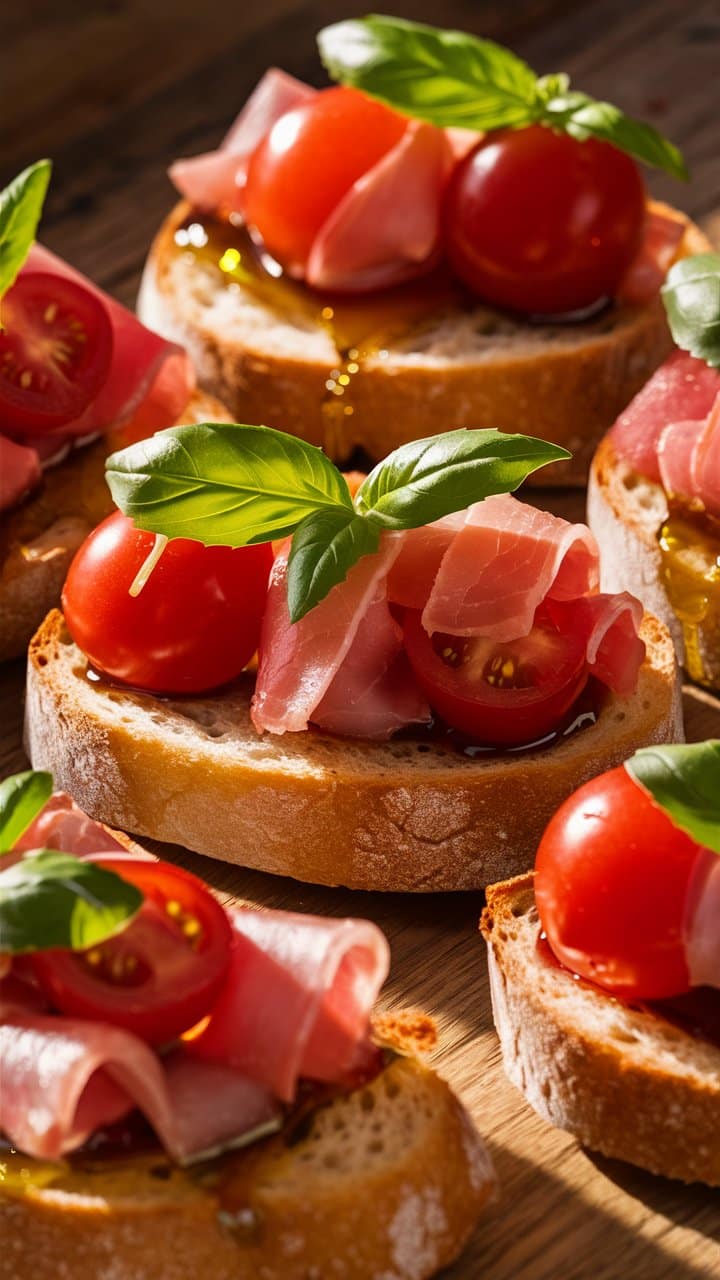 bruschettas au jambon cru et tomates cerises (2)