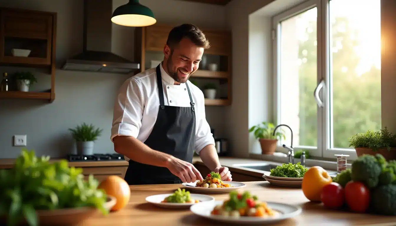 chef gastronomique cuisine moderne
