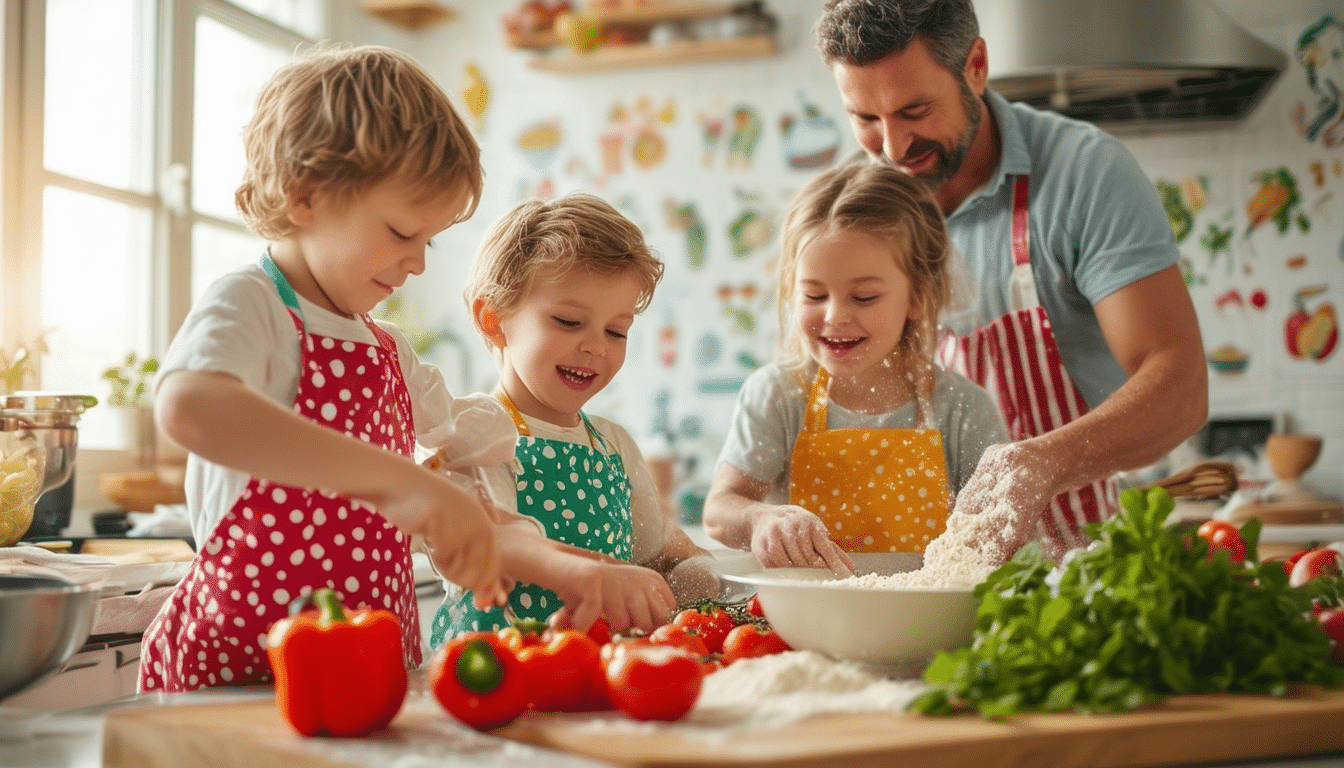 découvrez des recettes ludiques et savoureuses pour cuisiner avec vos enfants ! transformez chaque moment en cuisine en une aventure gourmande et amusante, idéale pour développer leur créativité culinaire tout en passant du temps de qualité en famille.