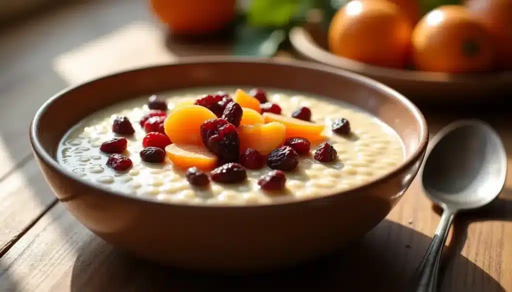 Bol de tapioca aux fruits frais