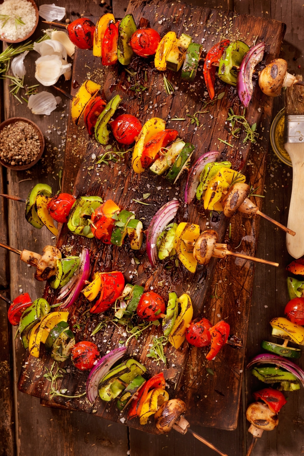 mini brochettes de légumes