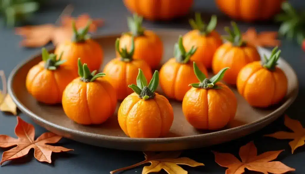 Lot De 12 Mini Citrouilles Artificielles En Mousse - 7.5x6.5 Cm - Noir - Pour Décoration Halloween, Thanksgiving, Table D'automne