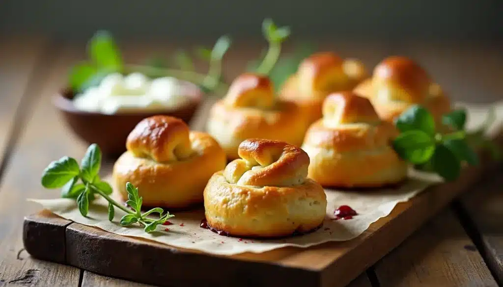 petits chaussons aux épinards et ricotta
