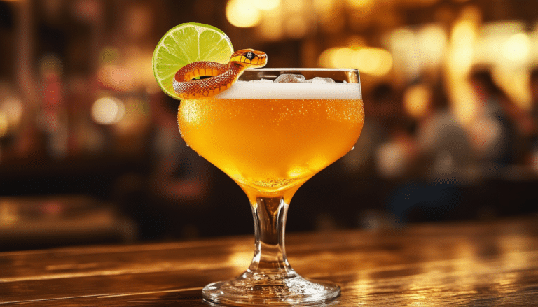 découvrez notre délicieuse recette de cocktail serpent à mordre, un mélange audacieux de saveurs qui épatera vos invités. parfait pour vos soirées, ce cocktail exotique et rafraîchissant saura ajouter une touche intrigante à votre bar. suivez nos étapes simples et impressionnez vos amis avec cette boisson originale!
