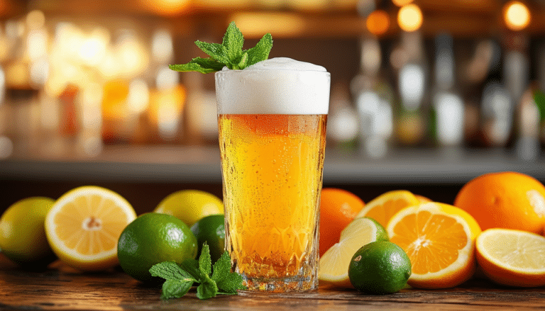 découvrez notre recette originale de beer punch revisité, un mélange rafraîchissant et pétillant qui éveille vos papilles. parfait pour vos soirées entre amis, ce cocktail audacieux allie bière, fruits et épices pour une expérience unique et savoureuse.