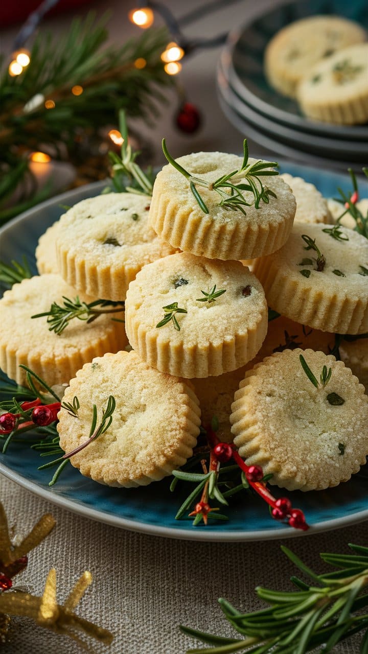 sablés de boudin blanc et herbes aromatiques