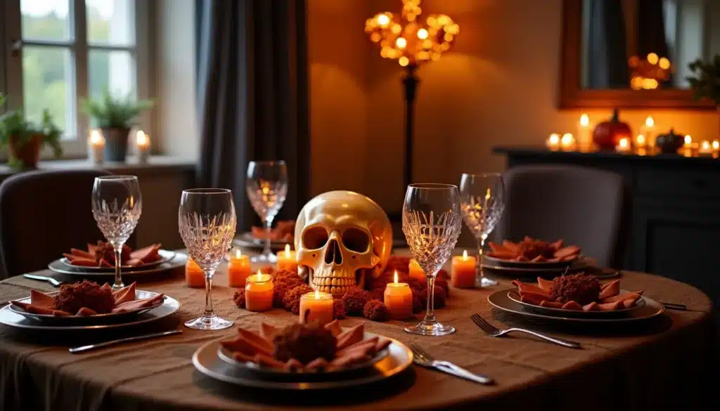 table halloween ylygante sombres