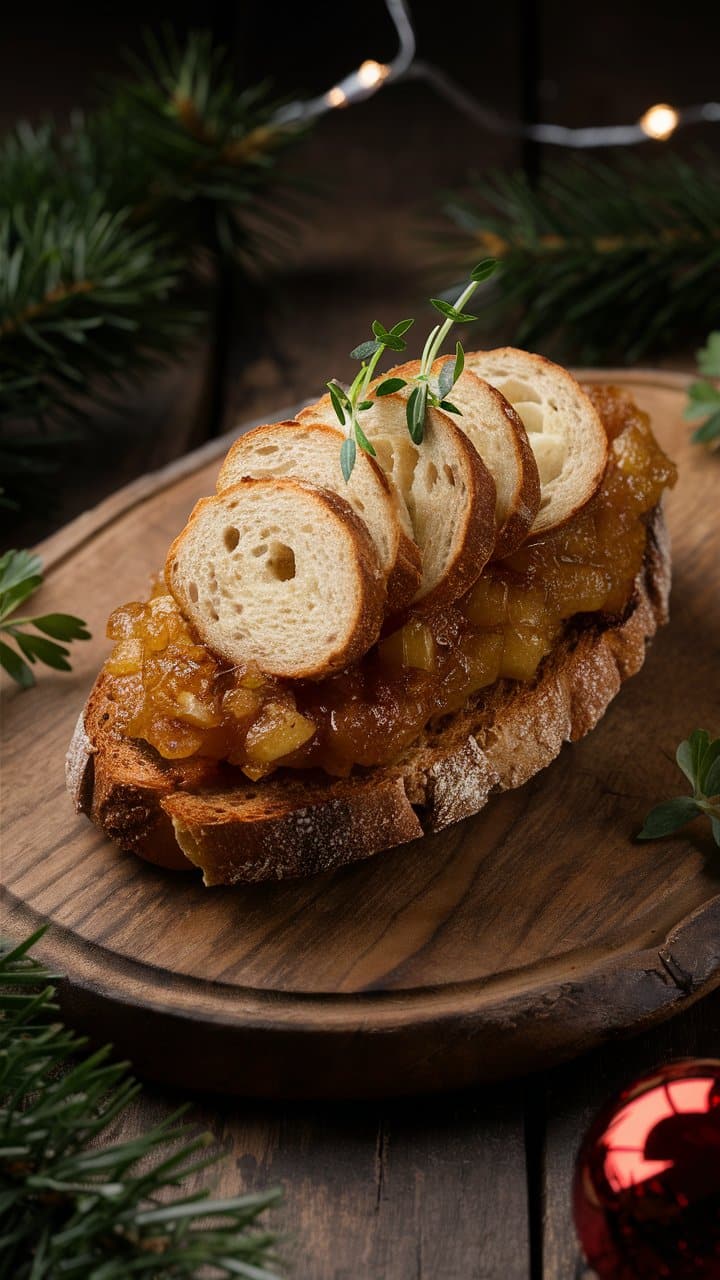 tartines de boudin blanc et chutney d'oignons (2)