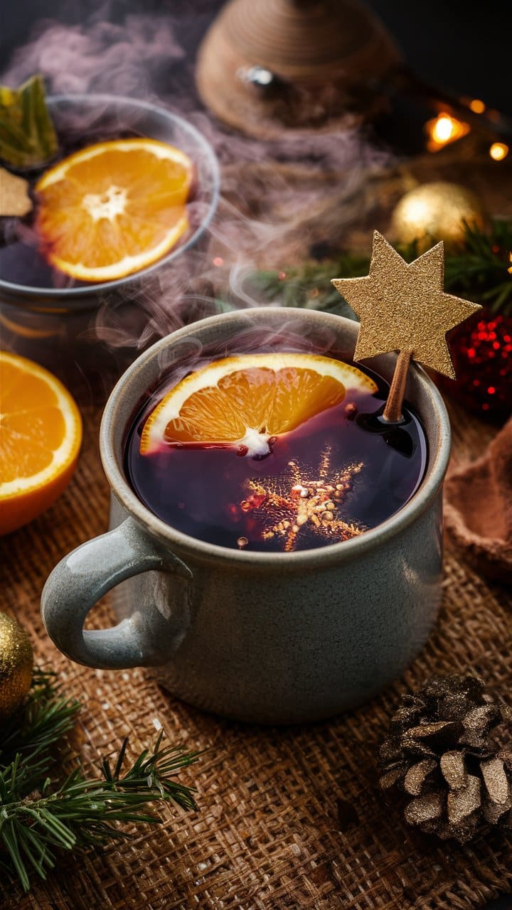 vin chaud aux épices d'hiver