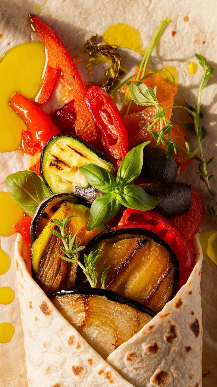 wrap végétarien aux légumes grillés (2)