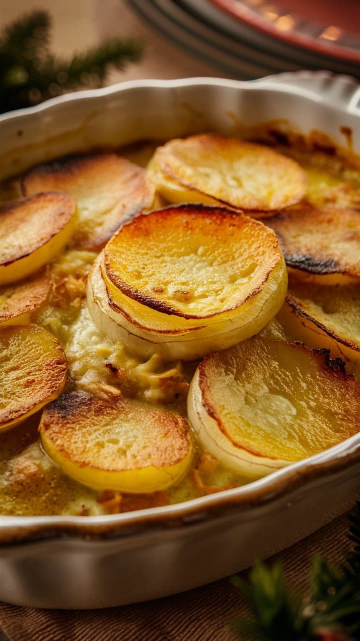 Gratin dauphinois doré et croustillant.