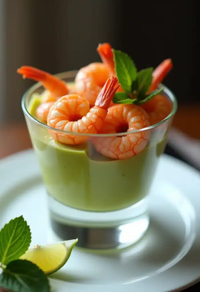 Cocktail crevettes avocat frais et citron vert