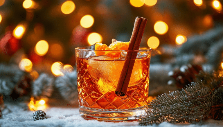 découvrez notre recette festive du cocktail old fashioned à la cannelle, une délicieuse boisson de noël qui marie saveurs traditionnelles et épices chaleureuses. parfait pour agrémenter vos soirées d'hiver, ce cocktail réconfortant saura émerveiller vos invités.