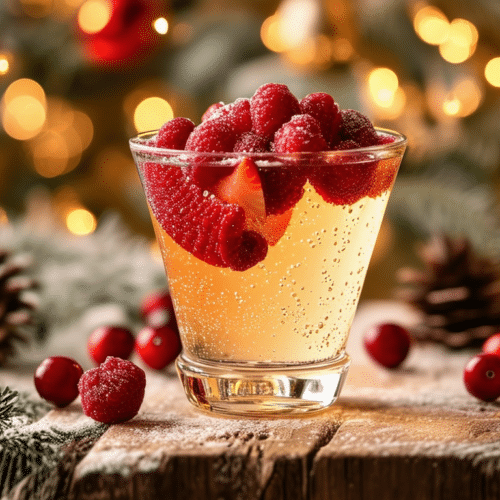 découvrez notre délicieuse recette de cocktail de noël : un punch au champagne agrémenté de fruits rouges, parfait pour émerveiller vos convives lors des fêtes de fin d'année !