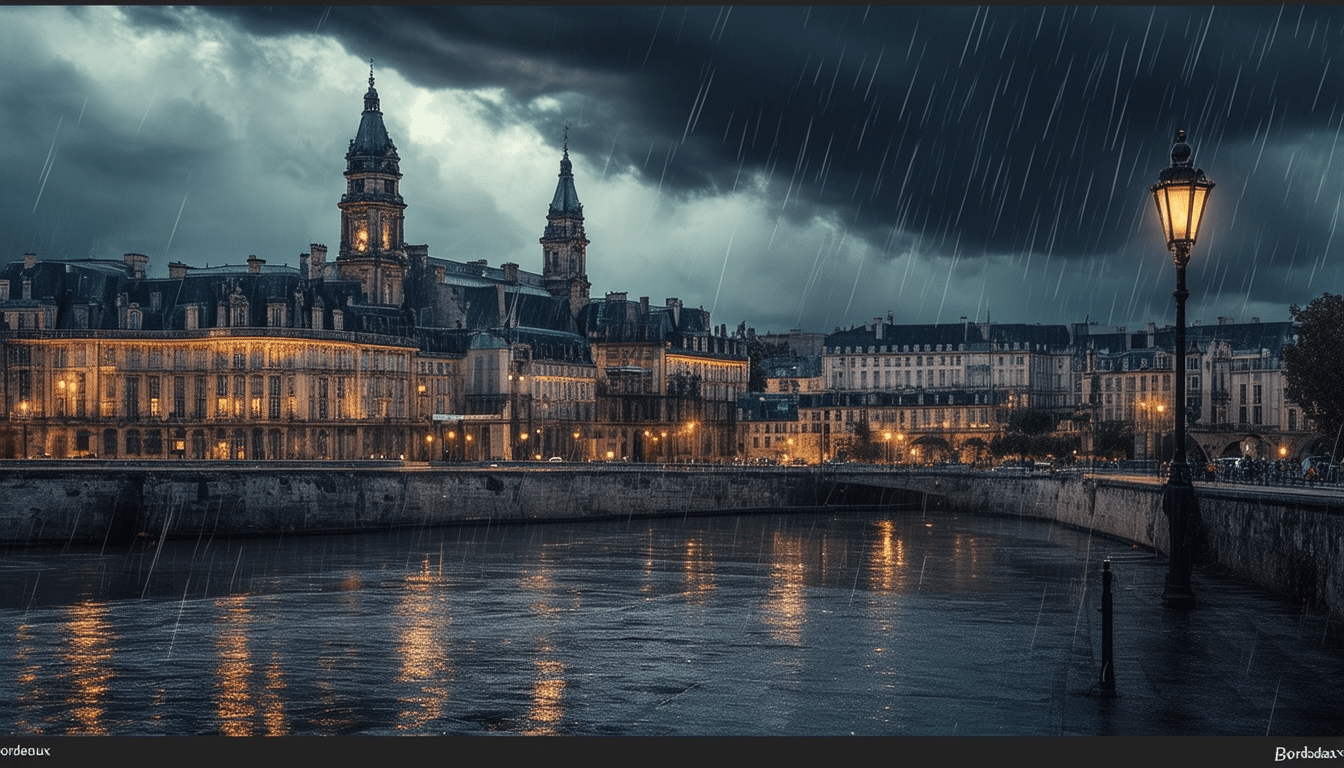 découvrez les dernières prévisions météorologiques et les alertes concernant la tempête à bordeaux. restez informé sur l'évolution des conditions climatiques afin de protéger votre famille et vos biens.