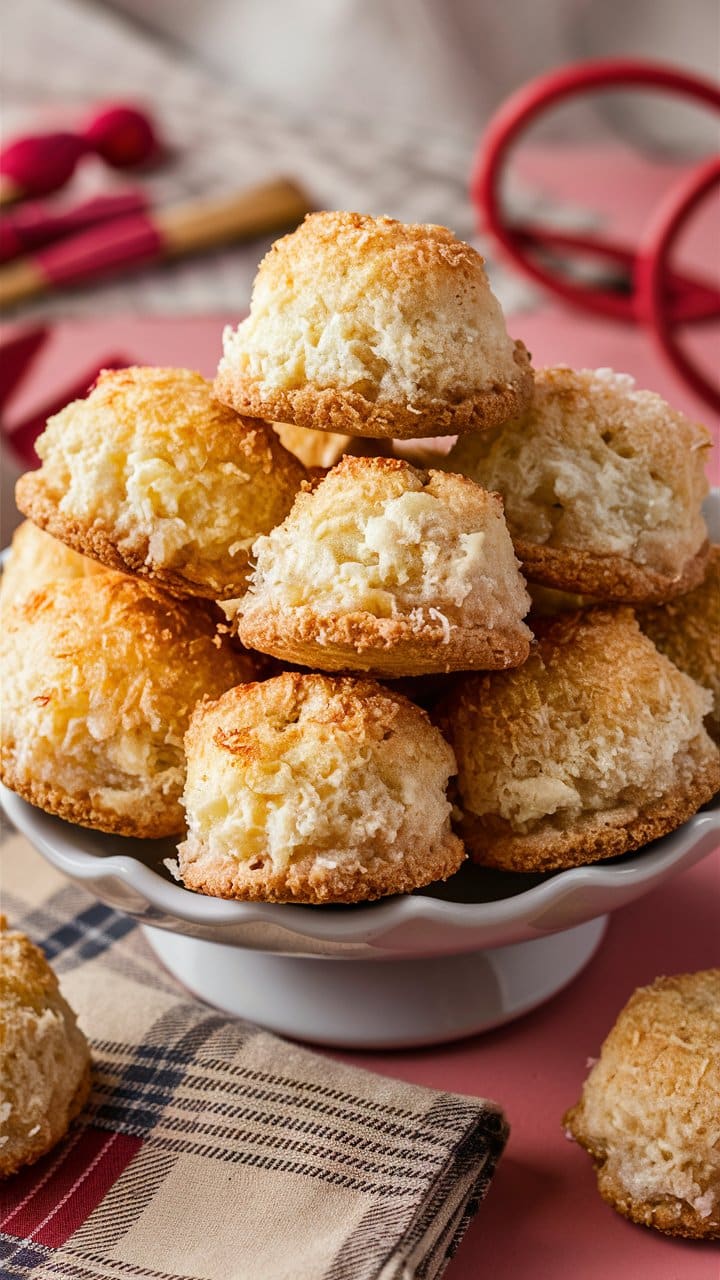 Assiette de rochers à la noix de coco
