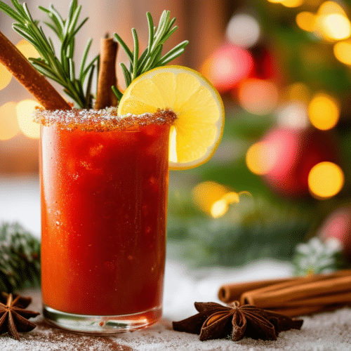 découvrez notre délicieuse recette de cocktail de noël : un bloody mary revisité avec des épices de fête. parfait pour réchauffer vos soirées hivernales et surprendre vos invités avec une touche festive et savoureuse!