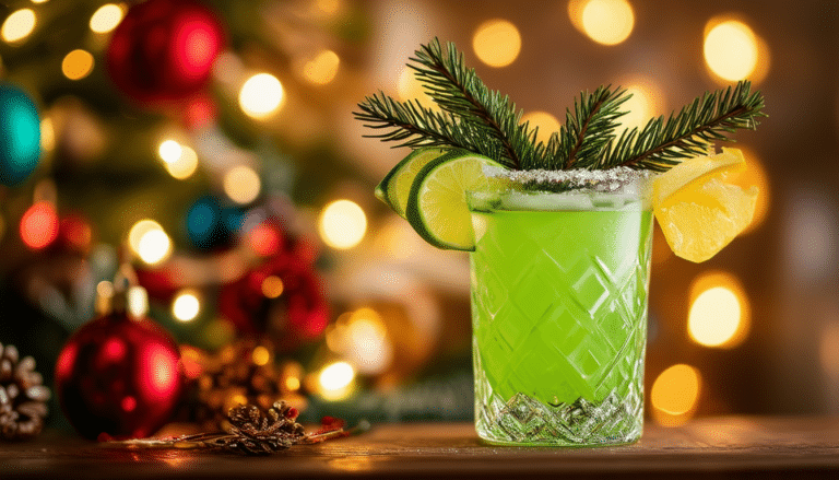 découvrez une délicieuse recette de cocktail de noël alliant la fraîcheur du citron vert à l'arôme unique du sapin. éveillez vos sens avec cette margarita festive qui saura ravir vos convives lors de vos fêtes de fin d'année.