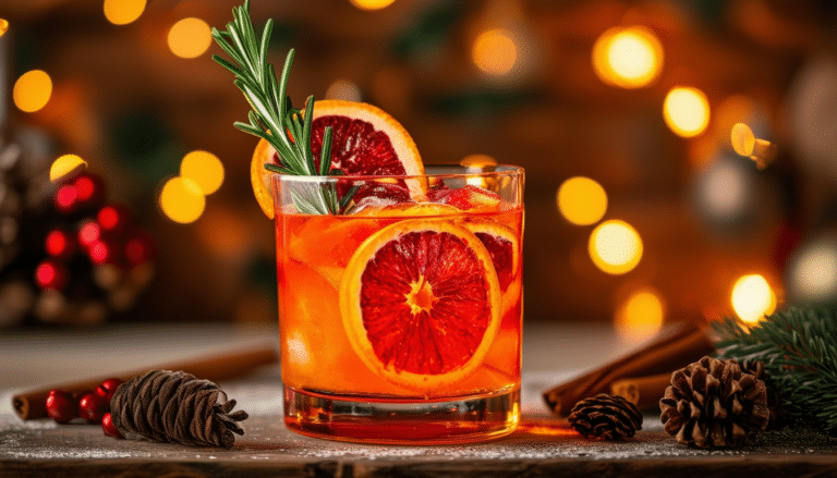découvrez notre délicieuse recette de cocktail de noël : le negroni à l'orange sanguine. un mélange festif et coloré qui égayera vos fêtes avec sa touche d'agrume et son goût raffiné. parfait pour éblouir vos invités!