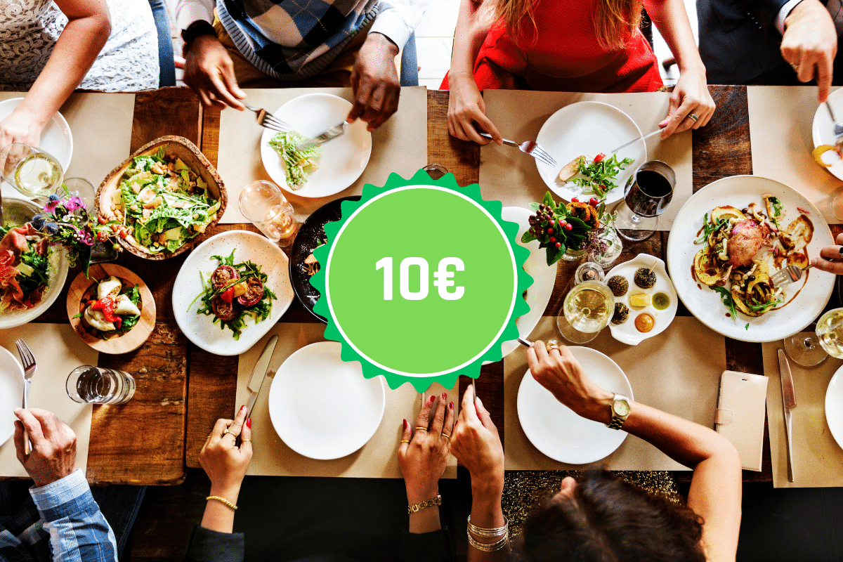 Repas convivial avec badge 10€.