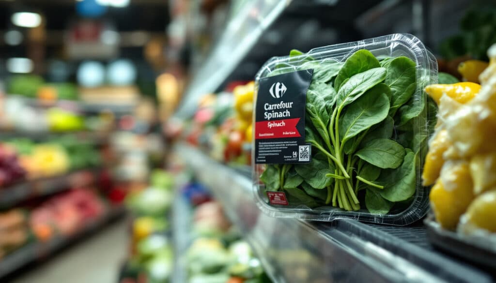 alerte au rappel : des épinards vendus chez carrefour à travers le pays pourraient contenir des morceaux de plastique. vérifiez vos achats pour garantir votre sécurité et celle de vos proches.