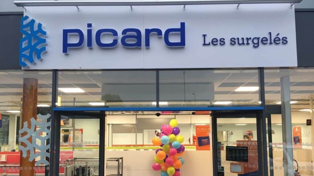 Façade d'un magasin Picard.