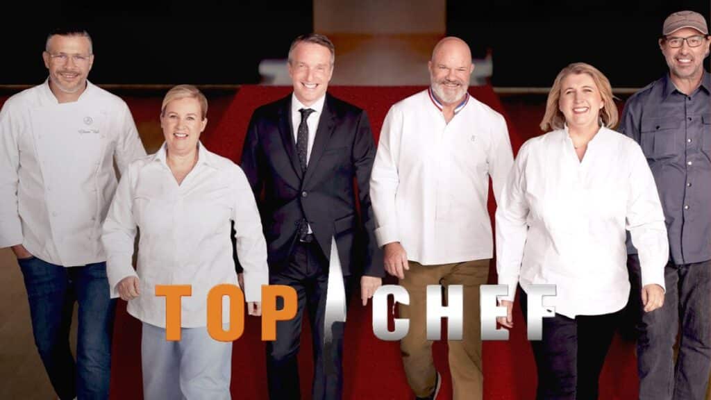 Cinq juges de l'émission culinaire Top Chef.