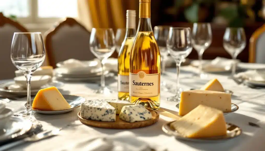 Vin et fromage sur table élégante.