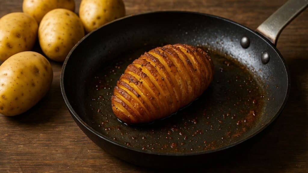 Pomme de terre rôtie à la suédoise.