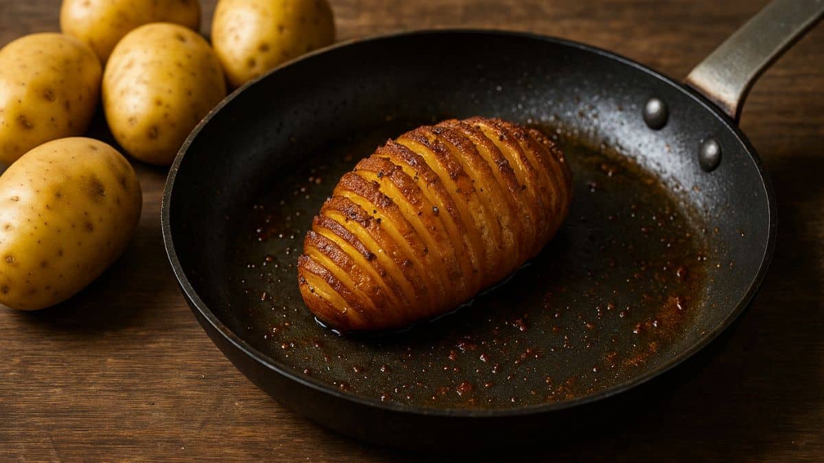 Pomme de terre rôtie à la suédoise.