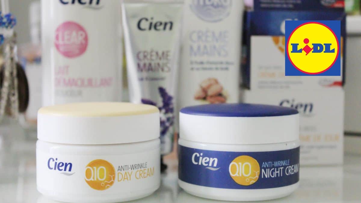 Produits de soin Lidl Cien Q10 jour et nuit.