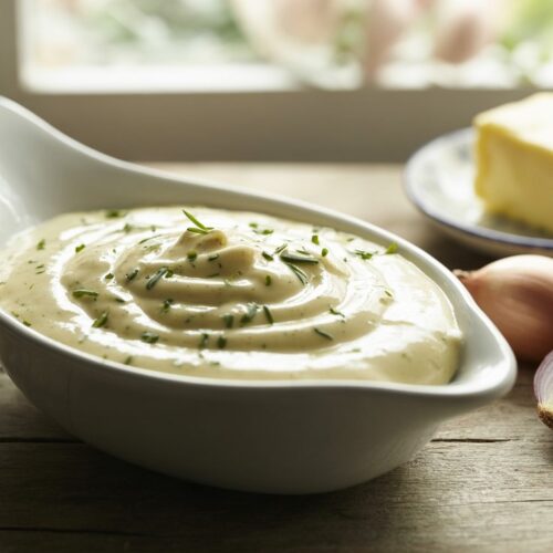 Sauce blanche avec herbes et échalotes