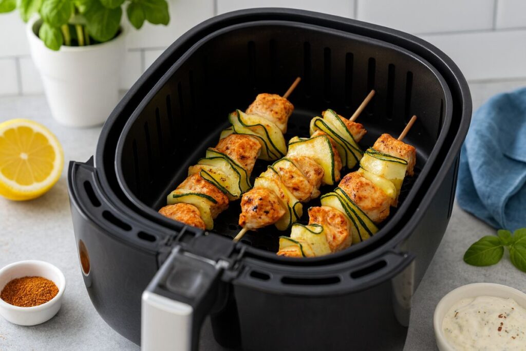 Airfryer : cette recette de brochettes de courgettes devient obsessionnelle, même les chefs la valident