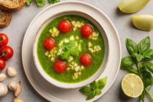 Cyril Lignac dévoile un gaspacho vert et une salade sucrée-salée qui révolutionnent les repas d’été, impossible d’y résister