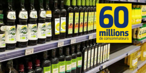 Huiles d'olive et panneau 60 millions de consommateurs.